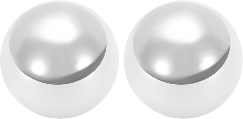 A ABSOPRO 31.8mm Bearing Ball Bearing Steel G100 Precision Ball Silver Tone 2 Pcs - Image 1